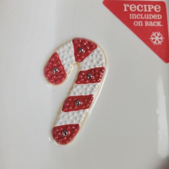 Hallmark Candy Cane‎ Sugar Cookie Recipe Plate - Picture 3 of 5